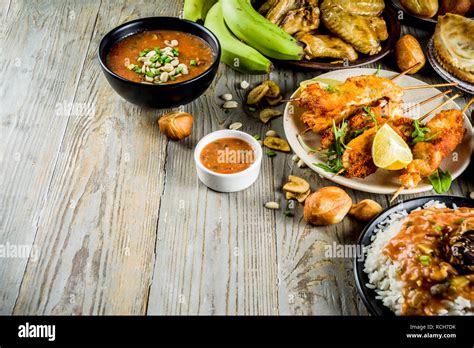 West African Food Concept Traditional Wset African Dishes Assortment