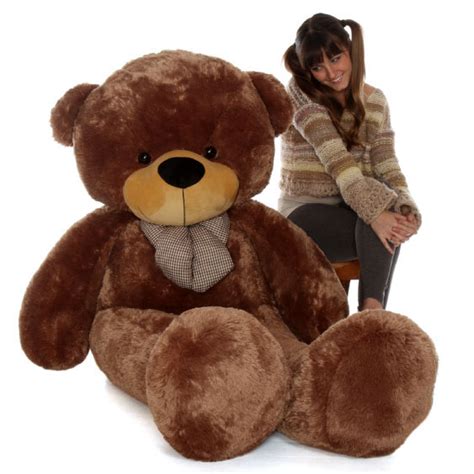 Sunny Cuddles 72 Brown Life Size Plush Teddy Bear Giant Teddy Bear