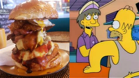 Heres Where To Find The Most Gut Busting Simpsons Themed Burger In