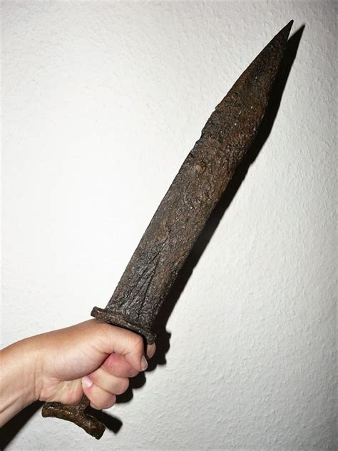 Roman Germanic Sword Gladius Made Of Mainz Iron 475 Millimetres