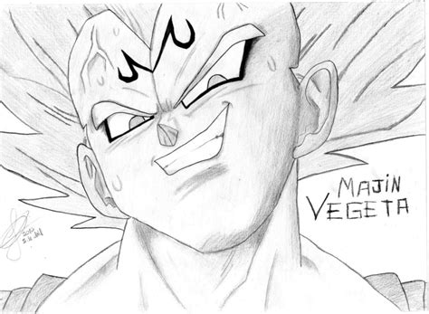 Goku is a defender of earth and informally leads the z fighters. Majin Vegeta by LeandroTomaz on DeviantArt