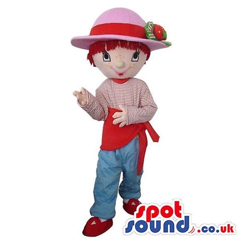 Strawberry Shortcake Children Cartoon Character Spotsound Mascot