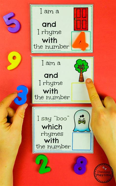 Number Activities Preschool Rhyming Activities Preschool Etsy