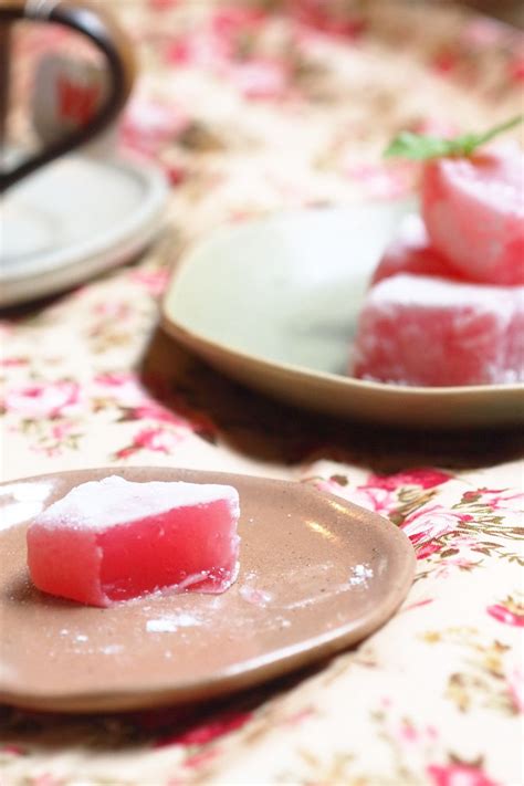 Rosewater Flavored Turkish Delight Dulces Comida Postres
