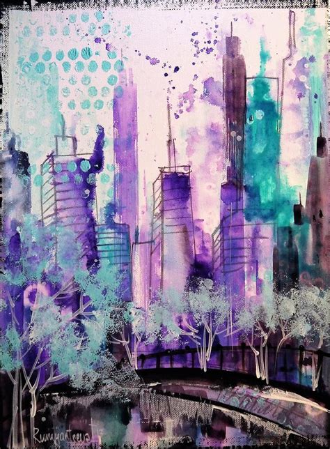 Manhattan City View 5 Painting By Irina Rumyantseva