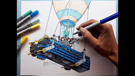 Fortnite Battle Bus Drawing