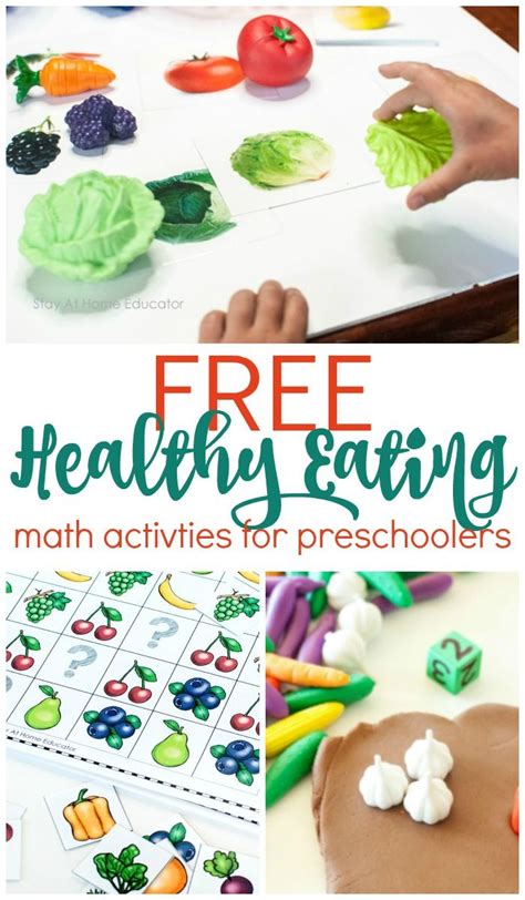 6 Preschool Math Activities For A Food And Nutrition Theme Healthy