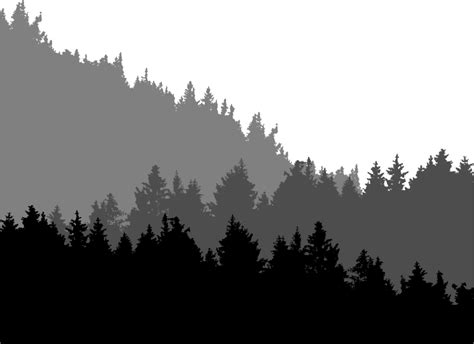 Forest Treeline Landscape Openclipart