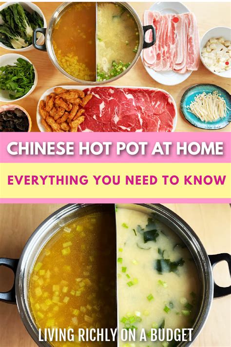 Chinese Hot Pot Recipe Pin Living Richly On A Budget