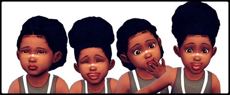 Shespeakssimlish Puff Series For Toddlers Sims Hair Sims 4 Toddler