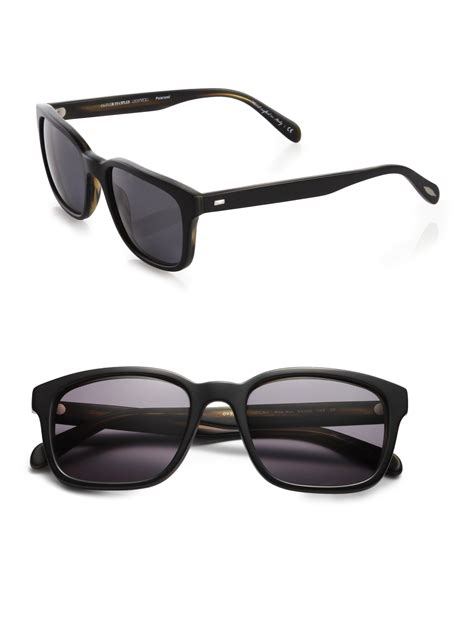 Lyst Oliver Peoples Wyler Oversized Sunglasses In Black For Men
