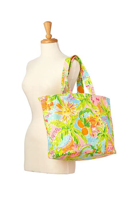 Lilly Pulitzer Palm Beach Tote Sunshine State In Yellow Lyst