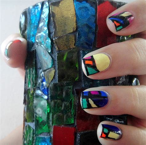 Kimberly Mich Stained Glass Nail Art