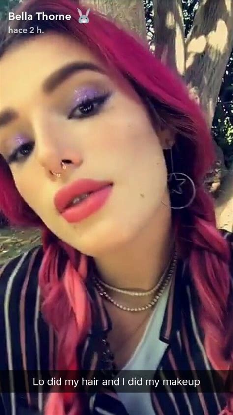 Bella Thorne Via Snapchat 27 07 2017 Nose Ring Bella Throne