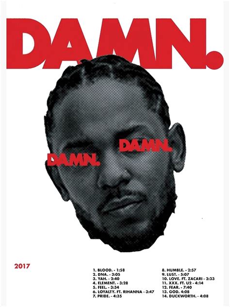 Damn Kendrick Lamar Poster By Americanblues Redbubble
