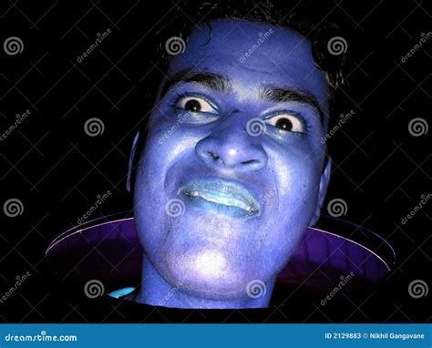 Funny Blue Guy Stock Image Image Of Clown Dangerous 2129883