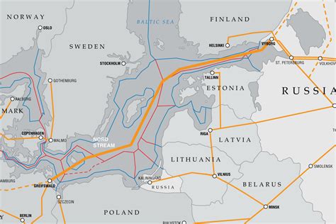 Nord Stream 1 Pipeline Map