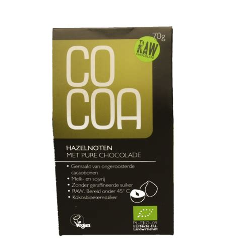 Cocoa Ballen Raw Food Hazelnoot Bio 70 Gr Plein Nl