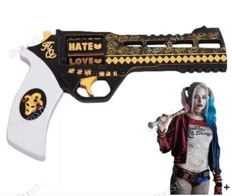 harley quinn margot robbie cosplay gun 3d stl files for 3d etsy