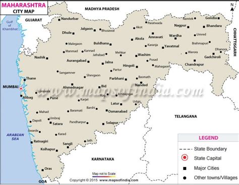 Detailed Map Of Maharashtra