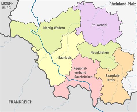 Beside a state profile, this. File:Saarland, administrative divisions - de - colored.svg - Wikimedia Commons