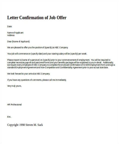 Any inquiries, please call mrs. 16+ Confirmation Letter Templates - PDF, DOC | Free ...