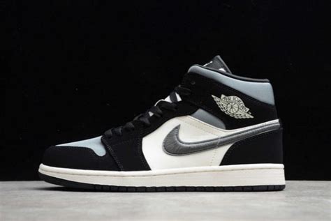 Fashion Nike Air Jordan 1 Mid Se Satin Smoke Grey 852542 011
