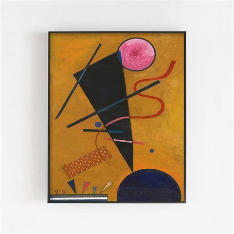 Kandinsky Painting Print Synesthesia Geometric Abstract Etsy