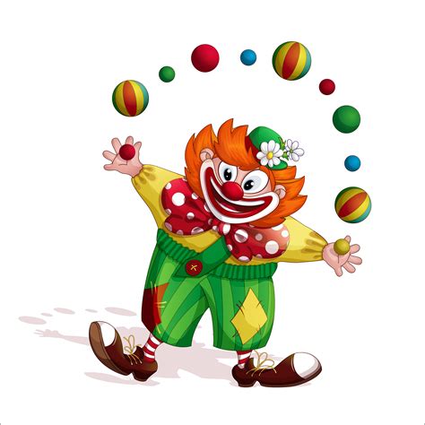 Red Haired Clown Cartoon Character Download Free Vectors