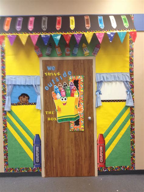 Crayon Door Decoration Crayon Themed Classroom Art Classroom