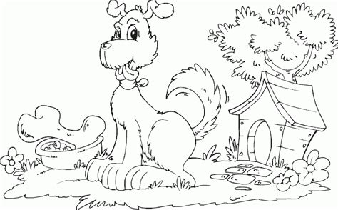 Color By Number Coloring Pages Printable Dog Bone Dog House