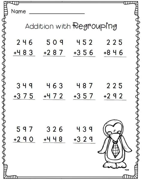 2 Digit Addition Without Regrouping 3 Digit Subtraction With