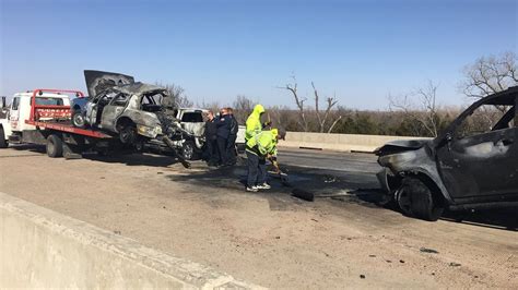 One Dead Following Crash Fire Along I 44 In Oklahoma City