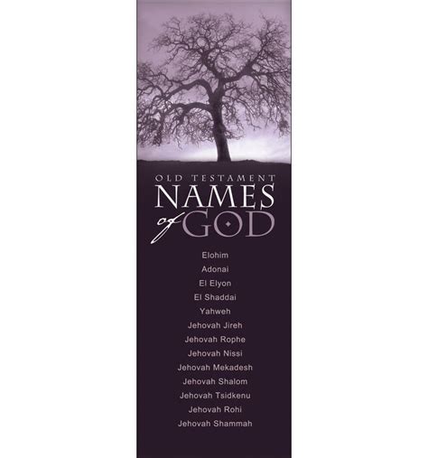 Names Of God Old Testament Bookmark Pkg 25 General Worship Lifeway