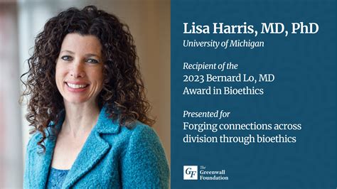 Dr Lisa Harris Recognized With Bernard Lo Md Award In Bioethics For