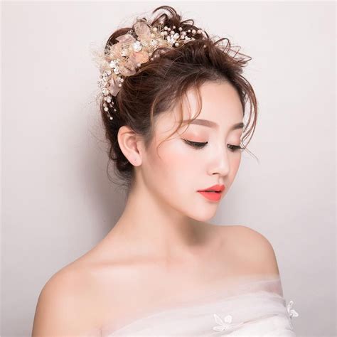 Romantic Simulated Pearl Hairband For Women Korean Wedding Hair