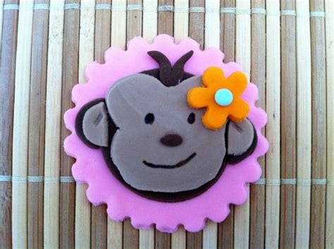 Mod Monkeys Cupcake Toppers By Cakeorationstore On Etsy 2400