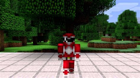 Red Power Ranger Minecraft Skin Spotlight Youtube