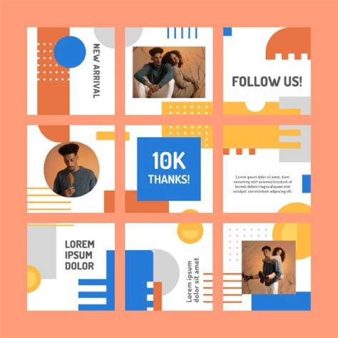 Free Instagram Grid Templates To Design Wepik