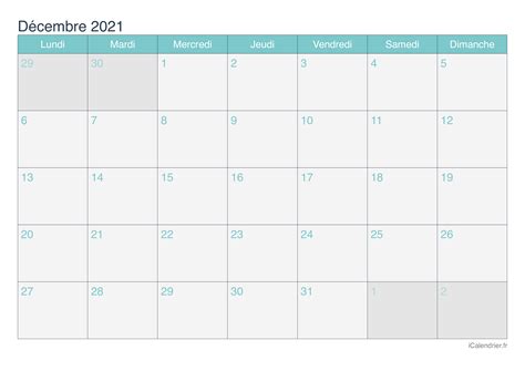 Retrouvez, comme chaque année, notre sélection de calendriers gratuits à télécharger. Calendrier décembre 2021 à imprimer - iCalendrier