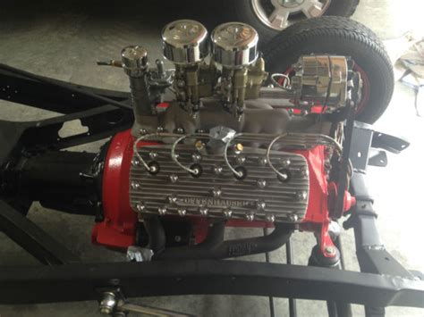 Ford Flathead Motor On 1934 Rolling Chassis For Sale