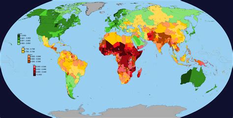 Maps On The Web Human Development Index Human Development Map