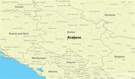 Where Is Kraljevo Serbia Kraljevo Central Serbia Map