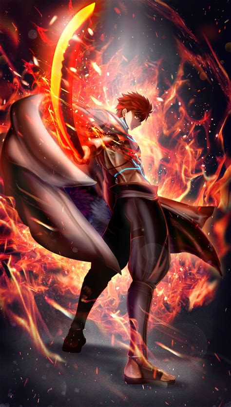 Emiya Shirou Muramasa Sengo Fate Gambar Kehidupan Makhluk Mitos