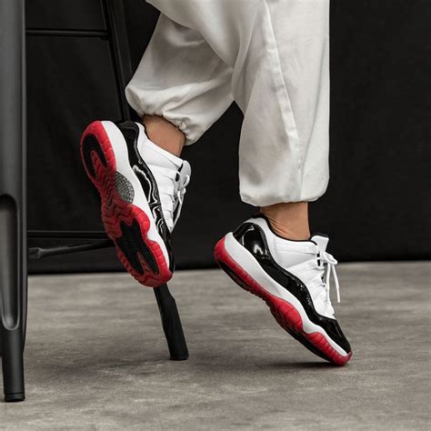 I said it before, if these release infrared and bred 4 won't be the last jordan's i get next year. Buy online Nike Air Jordan 11 Retro Low *GS* *Concord Bred ...