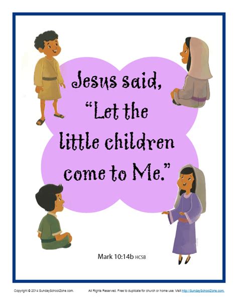 Jesus And Children Bible Verses