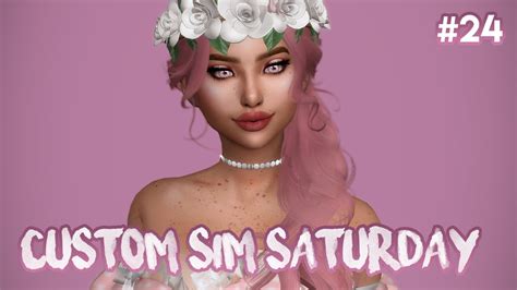 The Sims 4 Create A Sim Custom Sim Saturday 24 Sim Download Youtube