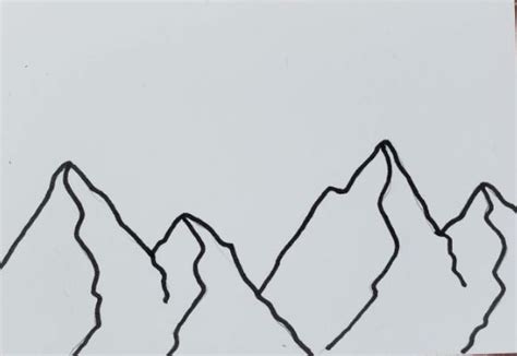 How To Draw Mountains For Beginners Art By Ro