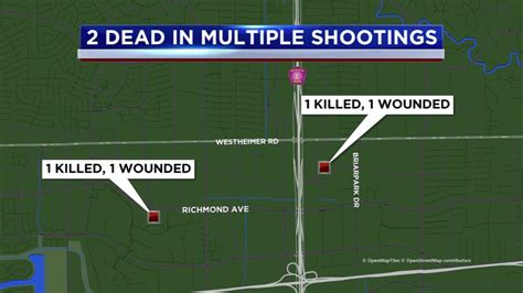 Houston Crime Hpd Responds To 2 Separate Deadly Shootings At Nearby