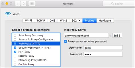 How To Configure A Proxy Server On A Mac